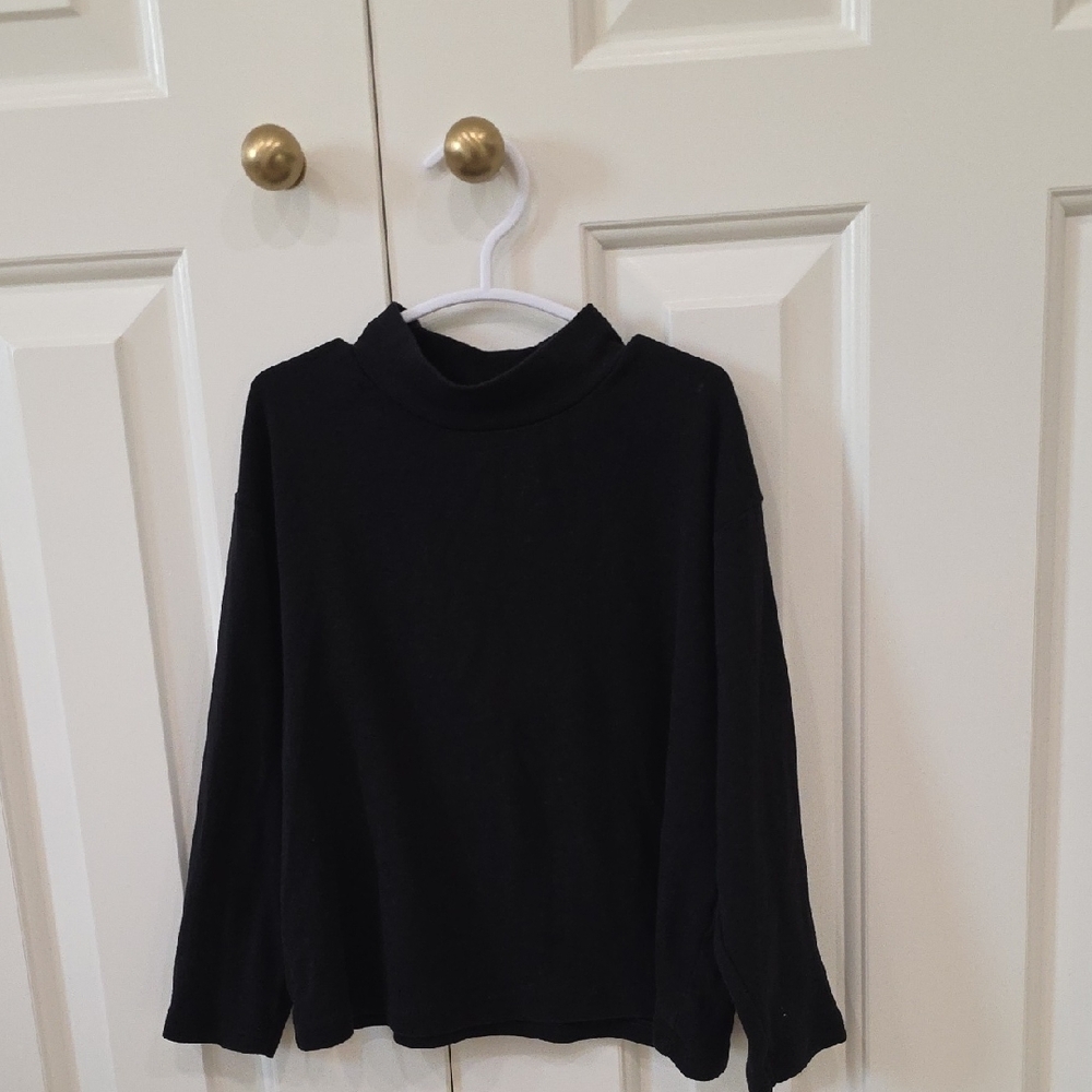 Zara Black Mockneck